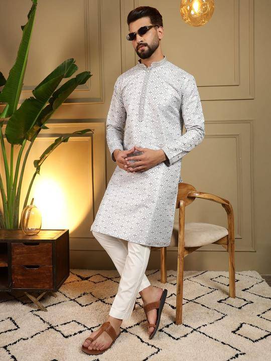 Van- 06 Mens Kurta Pyjama Jacquard Mumbai mens clothing market